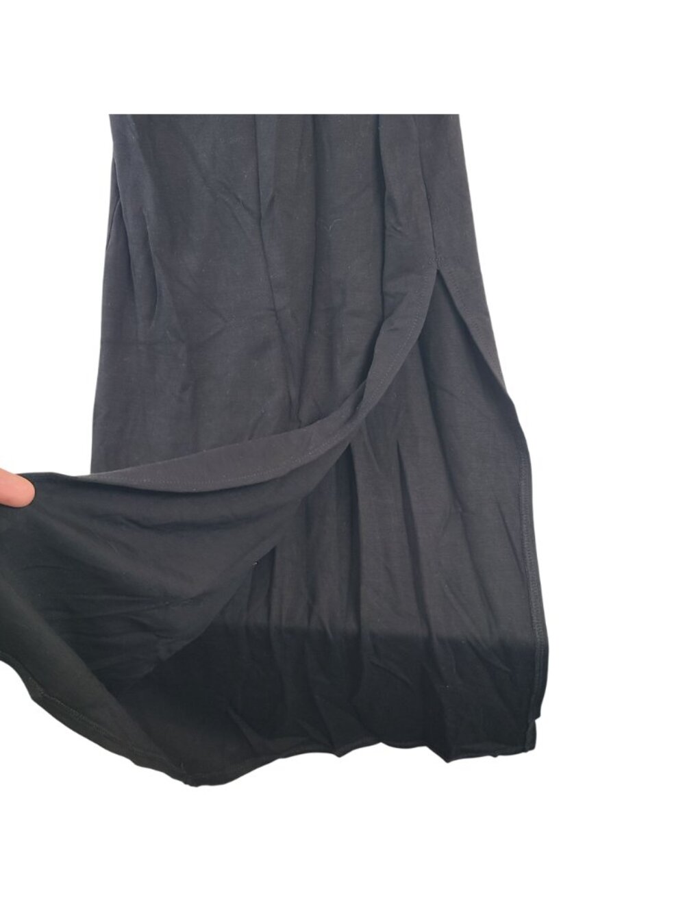 NEW Fore Women's Black Cutout Maxi Dress With Ring Detail Sz XS - Picture 5 of 9